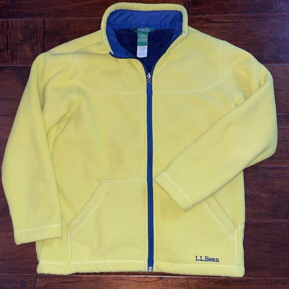 L.L. Bean Other - LL Bean Mountain‎ Classics Fleece Full Zip Kids Jacket Yellow Size Large 14-16